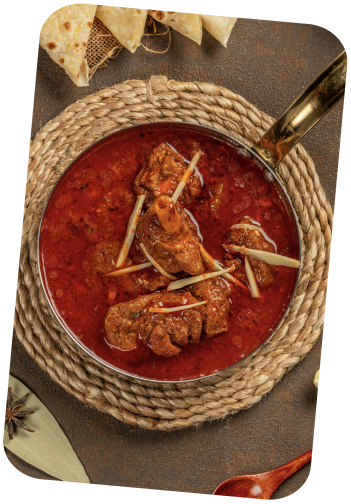 Rich curry plating close-up