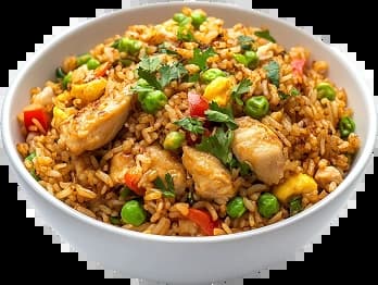 Indo Chinese fried rice bowl