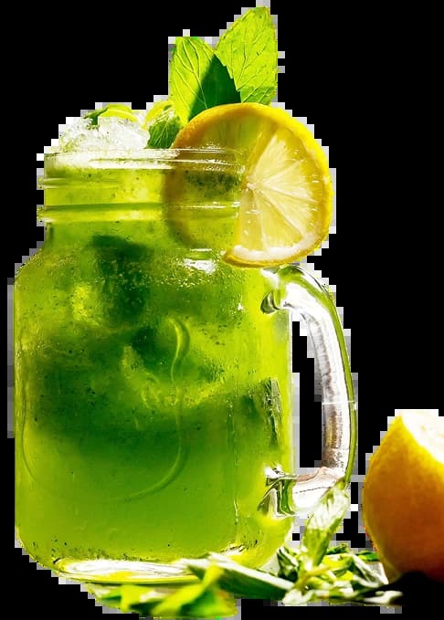 Refreshing mocktail drink